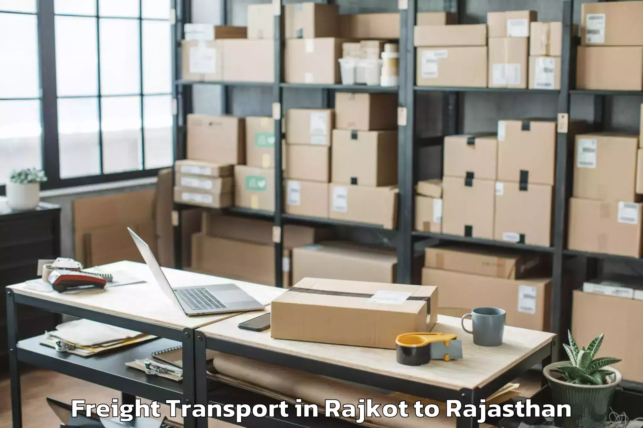 Easy Rajkot to Ajmer Freight Transport Booking